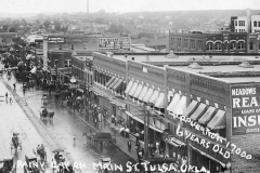 View of downtown Tulsa from the southeast corner of 3rd & Main, c 1931