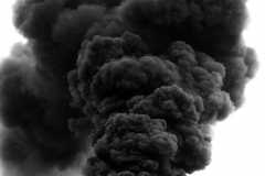 Photograph of oil tank on fire. Inscription reads: "The Texas Co. - 37500 Barrel Tank on Fire. Struck by Lightning October 6th 1913."