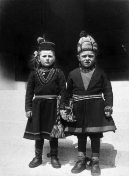 Children from Lapland Region of Scandinavia, c 1910