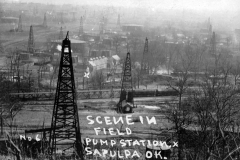 IL Deisenroth 
"Scene in Field Pump Station. X Sapulpa OK."