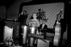 Honey Hudgen playing her congo drums