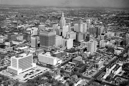 Aerial View of Downtown Tulsa, 1951