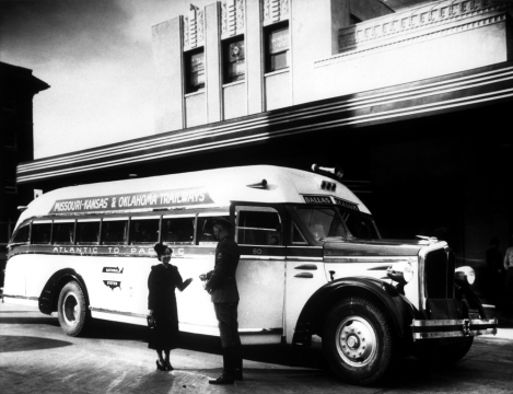 Missouri Kansas &amp; Oklahoma Trailways Bus, late 1930s