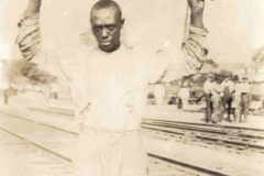 African-American man being detained during the 1921 Tulsa Race Riot/Massacre.