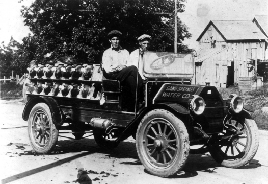 Sand Springs Water Co delivery truck, c 1922
