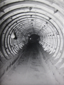 View of tunnel before line goes in for Spavinaw line