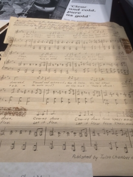 "Coming Down from Spavinaw" sheet music