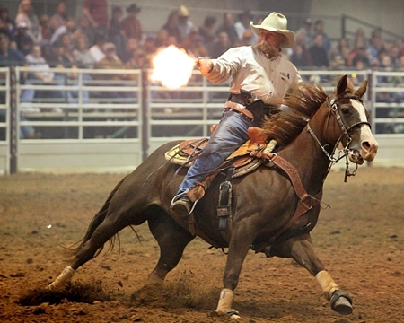 Cowboy Mounted Shootout by Samantha Dean (IB Photography &amp; Graffix)