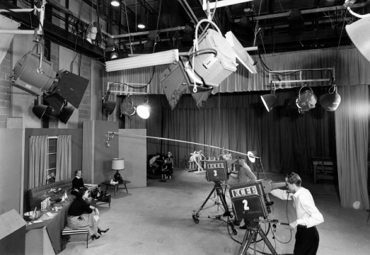 KCEB Studio, 1954. KCEB only existed from March to December of 1954.