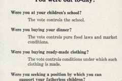 Suffrage propaganda, 1918